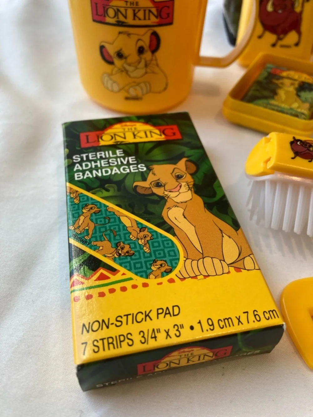 Vintage Lion King Travel Bag Toiletries 90s Disney Memorabilia Simba Pumba Timon